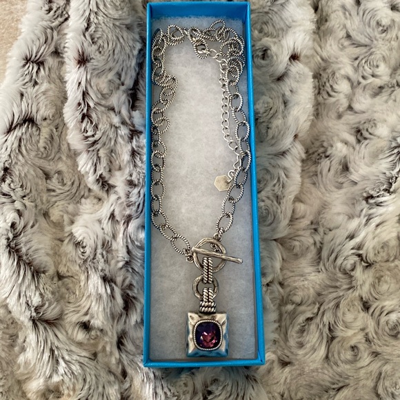 💜 Touchstone necklace, NIB, lovely!!! - Picture 2 of 8